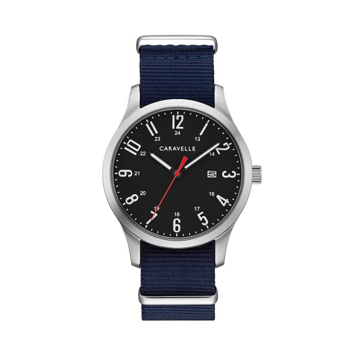 Caravelle Men's Watch & Interchangeable Band Set - 43b160, Size: Large, Multicolor