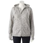 Juniors' Plus Size So&reg; Zip Up French Terry Hoodie, Size: 1xl, White Oth