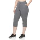 Plus Size Tek Gear&reg; Straight-leg Capris, Women's, Size: 2xl, Med Grey