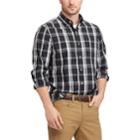 Men's Chaps Regular-fit Easy-care Stretch Button-down Shirt, Size: Large, Black