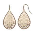 Lc Lauren Conrad Filigree Teardrop Earrings, Women's, Gold