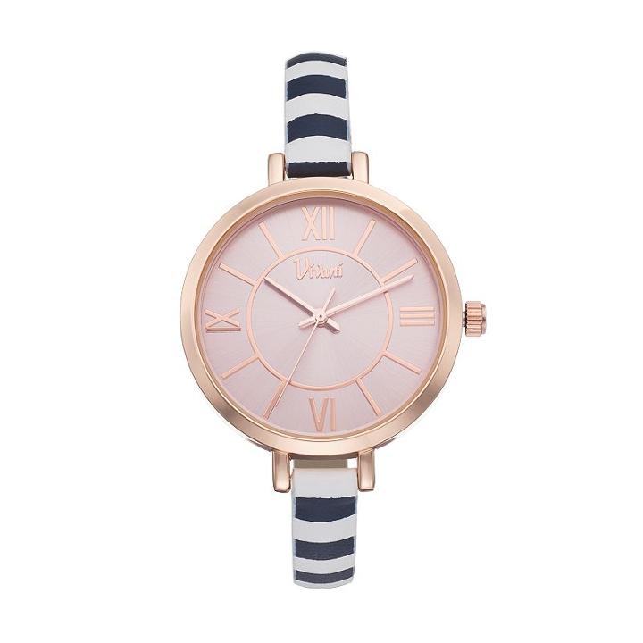 Vivani Women's Striped Watch, Size: Medium, Multicolor