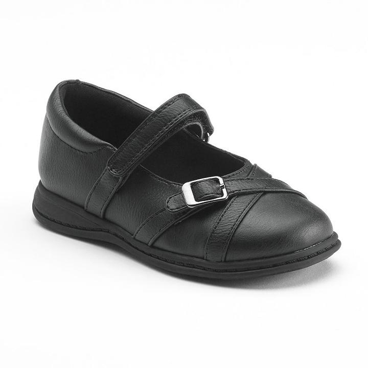 Rachel Shoes Lil Marina Girls' Mary Jane Flats, Girl's, Size: 9 T, Black