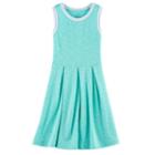 Girls 7-16 So&reg; Sporty Skater Dress, Size: Xl/14, Turquoise/blue (turq/aqua)