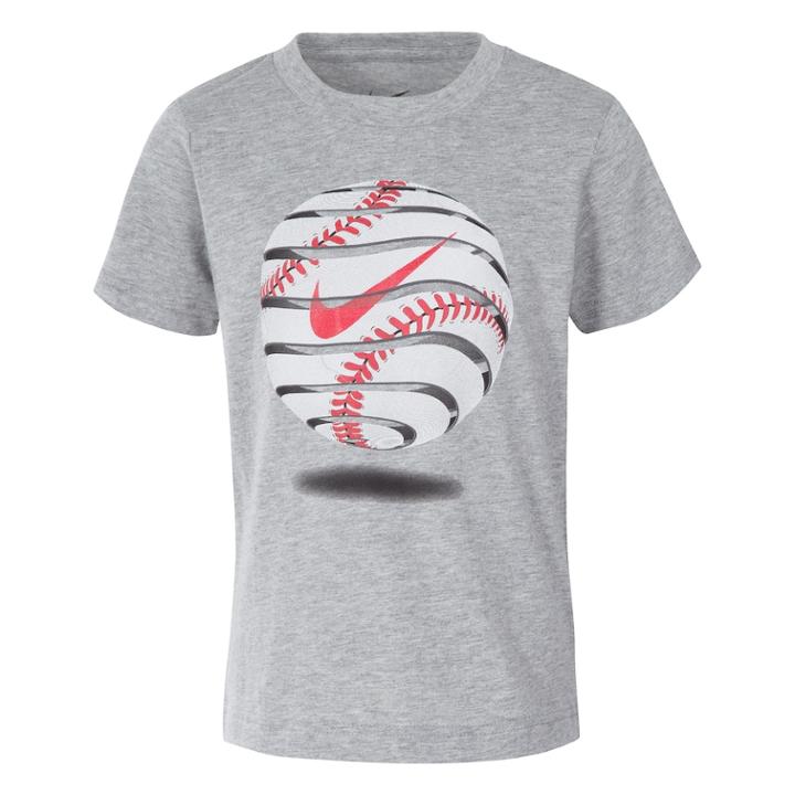 Boys 4-7 Nike Peeled Baseball Graphic Tee, Size: 7, Grey