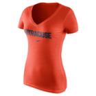 Women's Nike Syracuse Orange Wordmark Tee, Size: Large