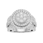 10k White Gold 2 Ct. T.w. Diamond Tiered Ring, Women's, Size: 6
