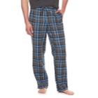 Big & Tall Croft & Barrow&reg; Plaid Flannel Lounge Pants, Men's, Size: 2xb, Blue (navy)