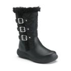Rachel Shoes Toddler Girls' Faux-fur Lined Quilted Boots, Girl's, Size: 10 T, Black