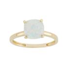 Lab-created Opal 10k Gold Ring, Women's, Size: 9, White