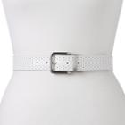 Women's Nike Perforated Reversible Leather Golf Belt, Size: Small, White