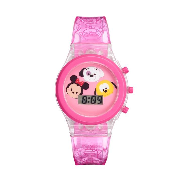 Disney's Tsum Tsum Kids' Digital Light-up Watch, Girl's, Size: Medium, Pink