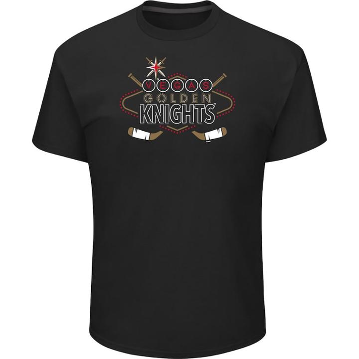 Men's Vegas Golden Knights Sign Tee, Size: Small, Oxford