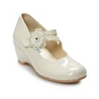 Rachel Shoes Susannah Girls' Wedge Mary Jane Shoes, Size: 13, Med Beige