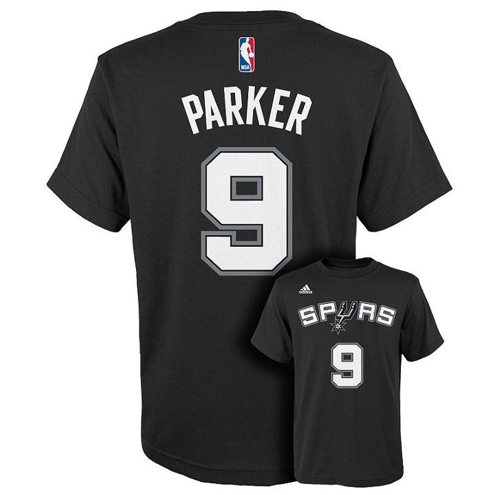 Boys 8-20 Adidas San Antonio Spurs Tony Parker Player Tee, Boy's, Size: M(10-12), Ovrfl Oth