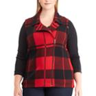 Plus Size Chaps Sweater Vest, Women's, Size: 3xl, Red