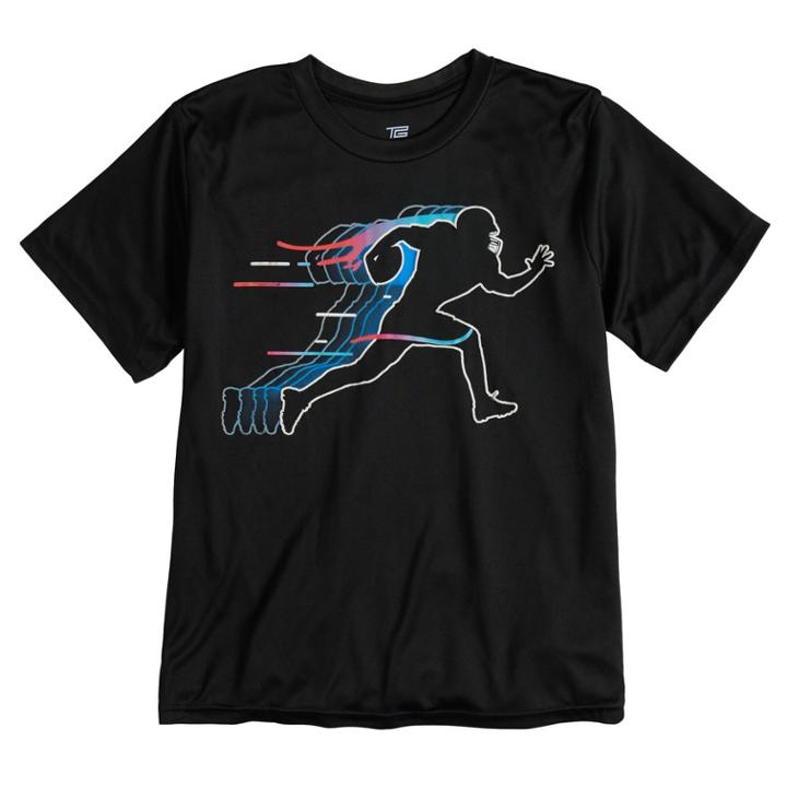 Boys 8-20 Tek Gear&reg; Football Player Tee, Size: Xl, Black
