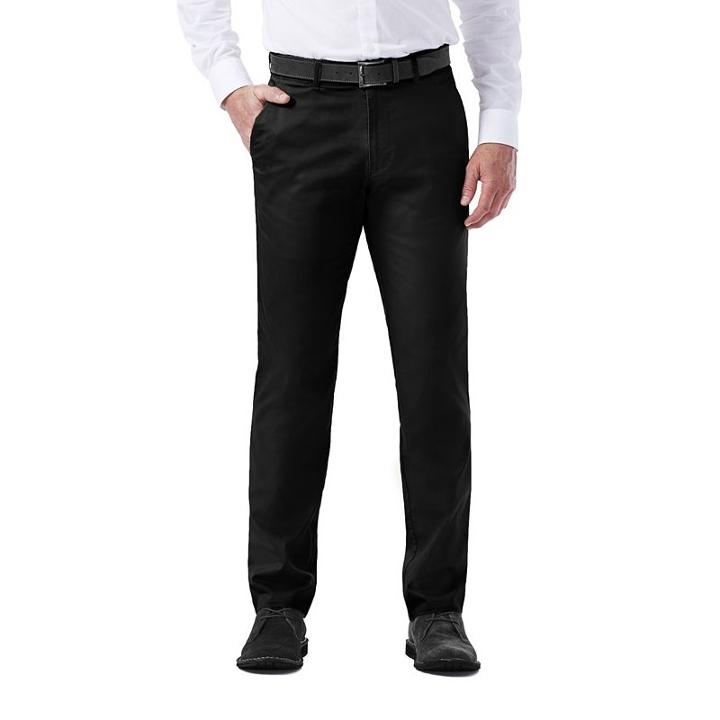 Men's Haggar In Motion Rambler Slim-fit Flat-front Pants, Size: 36x29, Black
