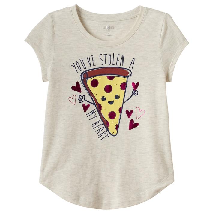 Girls Plus Size So&reg; Curved-hem Graphic Tee, Size: 18 1/2, Brt Orange