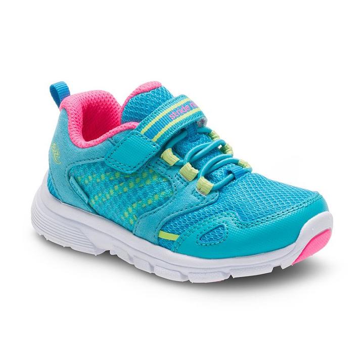 Stride Rite Made 2 Play Taylor Girls' Sneakers, Girl's, Size: 12.5, Turquoise/blue (turq/aqua)