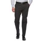 Big & Tall Croft & Barrow&reg; Classic-fit Easy-care Stretch Flat-front Khaki Pants, Men's, Size: 46x30, Black