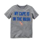 Boys 4-8 Carter's My Cape Is In The Wash Graphic Tee, Size: 7, Light Grey