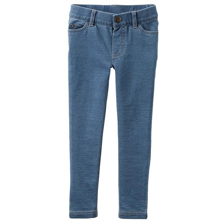 Girls 4-8 Carter's French Terry Jeggings, Size: 8, Blue Other