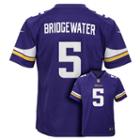 Boys 8-20 Nike Minnesota Vikings Teddy Bridgewater Game Nfl Replica Jersey, Boy's, Size: M(10-12), Purple