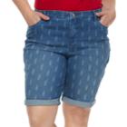 Plus Size Croft & Barrow&reg; Denim Bermuda Shorts, Women's, Size: 16 W, Med Blue