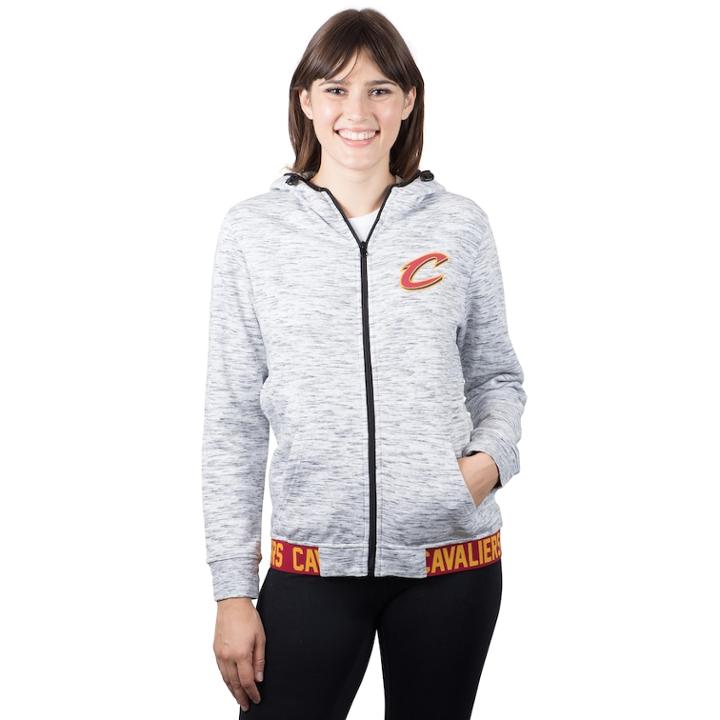 Women's Cleveland Cavaliers Space-dyed Hoodie, Size: Small, Grey