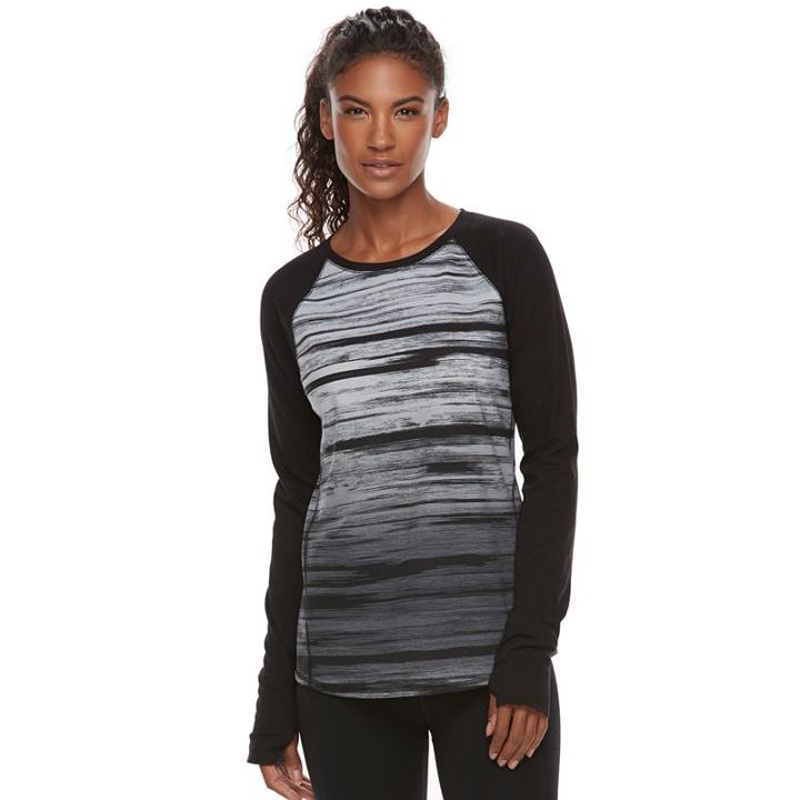 Women's Tek Gear&reg; High-low Long Sleeve Tee, Size: Small, Oxford