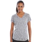 Women's Tek Gear&reg; Burnout Yoga Tee, Size: Small, Turquoise/blue (turq/aqua)