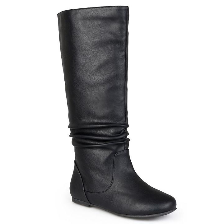 Journee Collection Jayne Women's Knee-high Boots, Girl's, Size: 8.5 Wc, Black