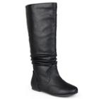 Journee Collection Jayne Women's Knee-high Boots, Girl's, Size: 8.5 Wc, Black