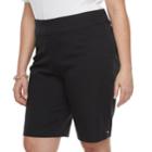 Plus Size Croft & Barrow&reg; Pull-on Bermuda Shorts, Women's, Size: 20 W, Black