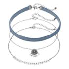 Mudd&reg; Denim, Dream Catcher & Arrow Choker Necklace Set, Women's, Light Blue