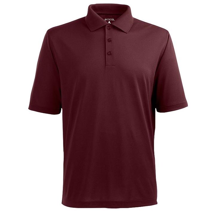 Men's Antigua Xtra-lite Desert-dry Solid Performance Polo, Size: Xl, Red