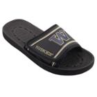 Adult Washington Huskies Slide Sandals, Size: Xs, Black