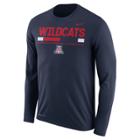 Men's Nike Arizona Wildcats Dri-fit Legend Staff Long-sleeve Tee, Size: Xxl, Blue (navy)