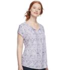 Women's Sonoma Goods For Life&trade; Pintuck Tee, Size: Small, Purple