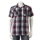 Men's Burnside Plaid Button-down Shirt, Size: Xl, Dark Red