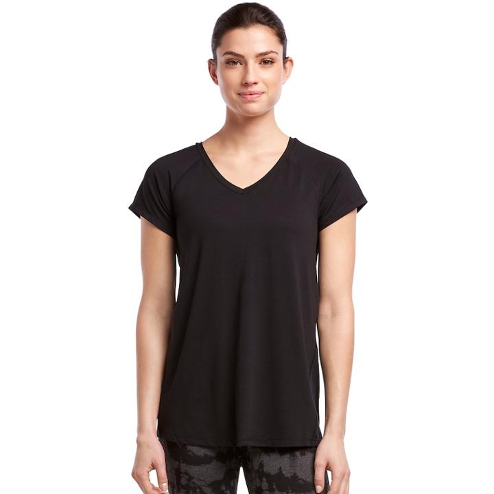Women's Jockey Sport Resolution V-neck Tee, Size: Large, Oxford