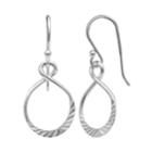 Primrose Sterling Silver Textured Figure Eight Drop Earrings, Women's