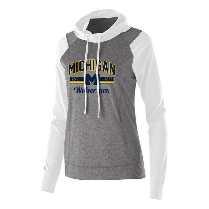 Women's Michigan Wolverines Echo Hoodie, Size: Xl, White Oth