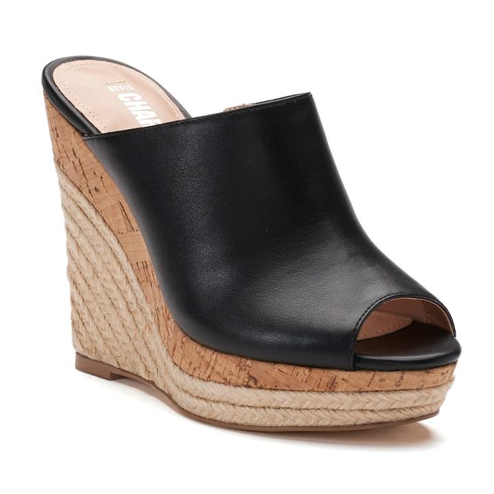 Style Charles By Charles David Angie Women's Wedge Sandals, Size: Medium (8.5), Black