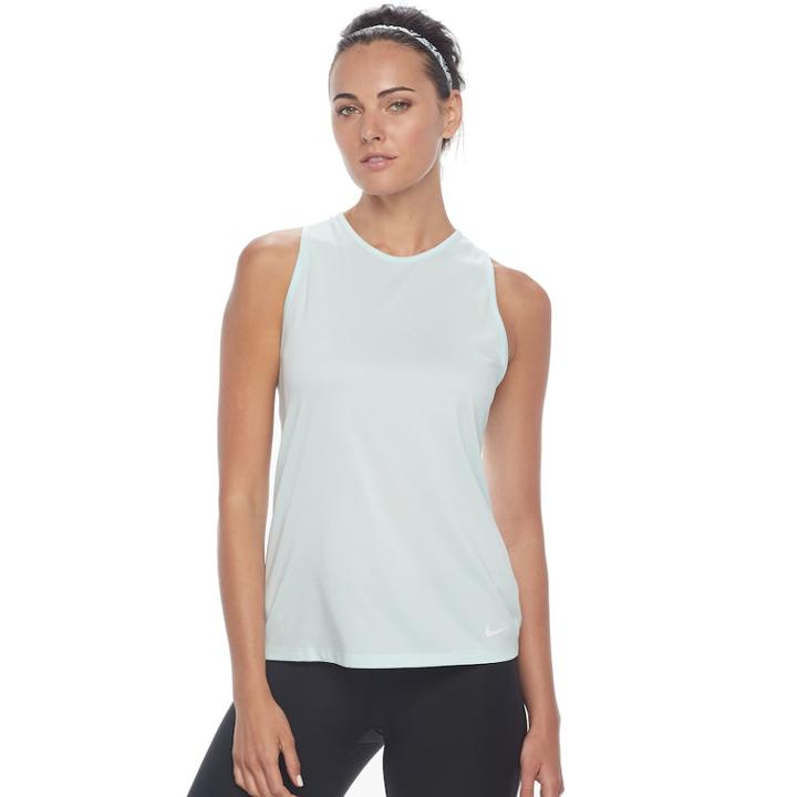 Women's Nike Dry Training Tank, Size: Large, Blue (navy)