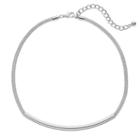 Apt. 9&reg; Tube Mesh Chain Collar Necklace, Women's, Silver