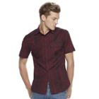 Big & Tall Rock & Republic Colorblock Button-down Shirt, Men's, Size: Xl Tall, Dark Red