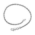 7-in. Sterling Silver Diamond-cut Rope Bracelet, Women's, Size: 7, Grey