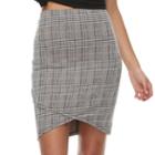 Juniors' Joe B Cross Front Ribbed Skirt, Teens, Size: Xl, Med Red